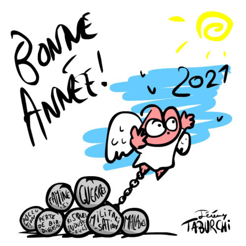 Bonne année du Chat Rose !